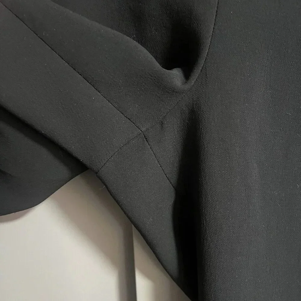 Aritzia Wilfred Darontal Elastic Waist Career Wear Trouser Pants Black 6 *Flaw